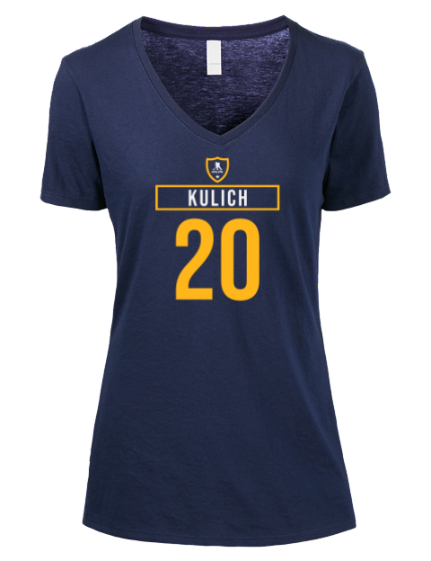 Away Jersey Jiri Kulich Premium Ladies V-Neck T-Shirt | Swagsta