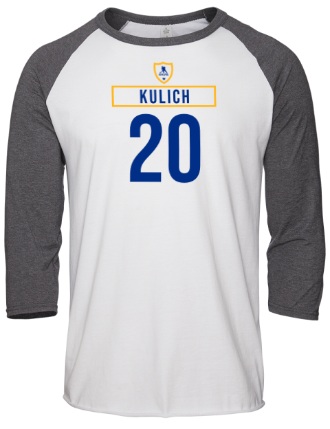 Home Jersey Jiri Kulich Unisex Premium Three-Quarter Raglan T-Shirt | Swagsta