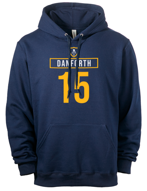 Away Jersey Justin Danforth Eco Premium Unisex Hooded Sweatshirt | Swagsta