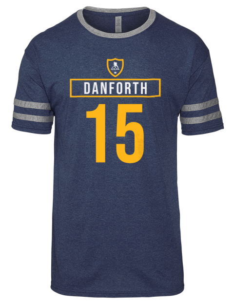 Away Jersey Justin Danforth Men's Tri-Blend T-Shirt | Swagsta