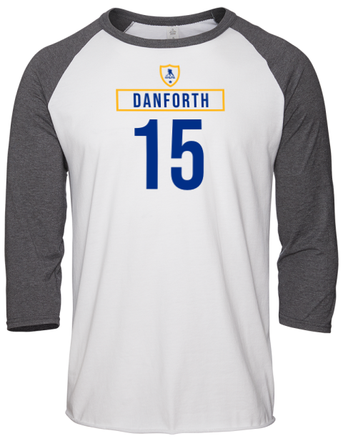 Home Jersey Justin Danforth Unisex Premium Three-Quarter Raglan T-Shirt | Swagsta