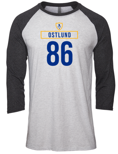 Home Jersey Noah Ostlund Unisex Premium Three-Quarter Raglan T-Shirt | Swagsta