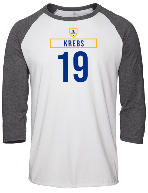 Home Jersey Peyton Krebs Unisex Premium Three-Quarter Raglan T-Shirt | Swagsta