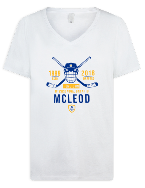 Classic Heritage Ryan Mcleod Premium Ladies V-Neck T-Shirt | Swagsta