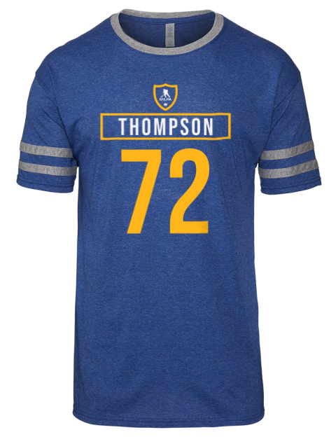 Away Jersey Tage Thompson Men's Tri-Blend T-Shirt | Swagsta