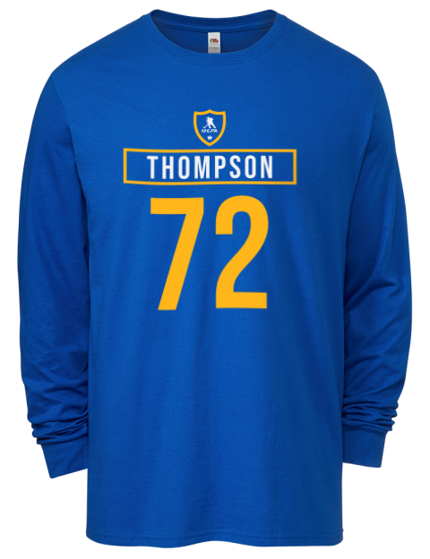 Away Jersey Tage Thompson Men's Long-Sleeve T-Shirt | Swagsta
