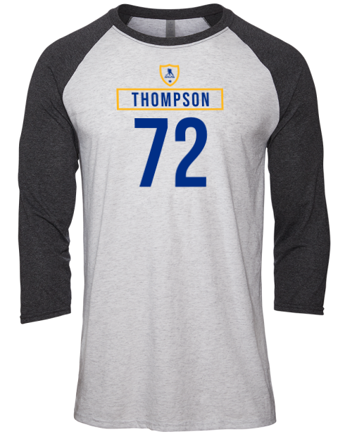 Home Jersey Tage Thompson Unisex Premium Three-Quarter Raglan T-Shirt | Swagsta