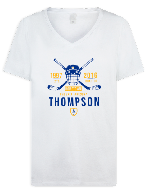 Classic Heritage Tage Thompson Premium Ladies V-Neck T-Shirt | Swagsta