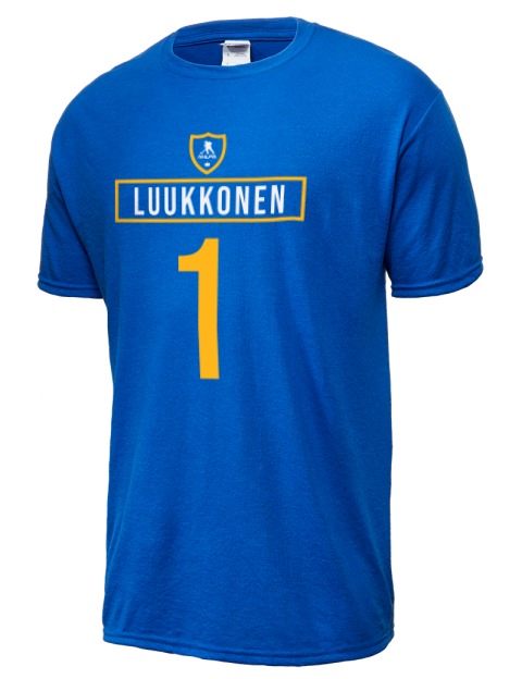 Away Jersey Ukko-Pekka Luukkonen Dri-Power Unisex T-Shirt | Swagsta