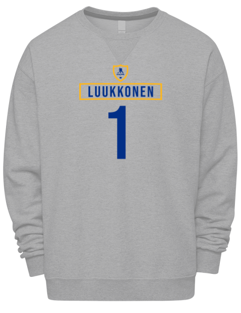 Home Jersey Ukko-Pekka Luukkonen Premium Unisex Crewneck Sweatshirt | Swagsta