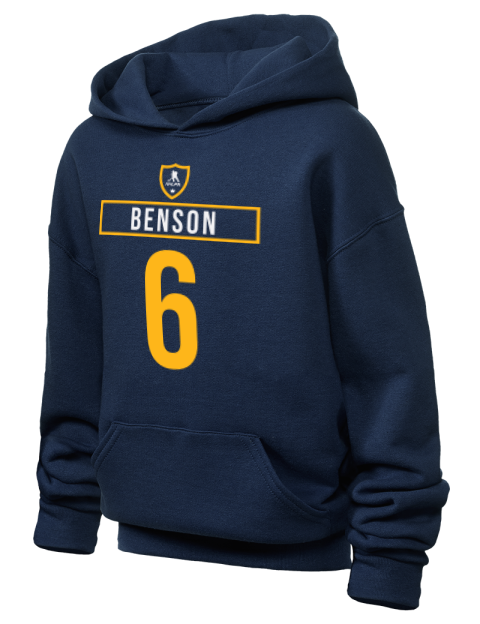 Away Jersey Zach Benson Youth Hooded Sweatshirt | Swagsta