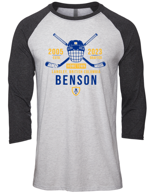 Classic Heritage Zach Benson Unisex Premium Three-Quarter Raglan T-Shirt | Swagsta