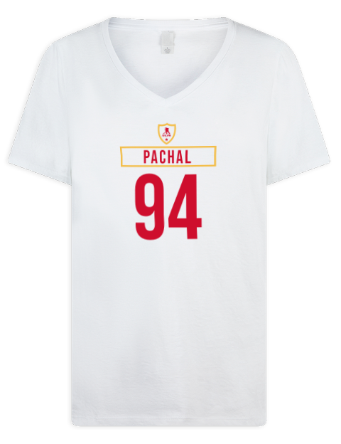 Home Jersey brayden pachal Premium Ladies V-Neck T-Shirt | Swagsta