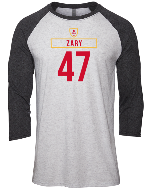 Home Jersey connor zary Unisex Premium Three-Quarter Raglan T-Shirt | Swagsta