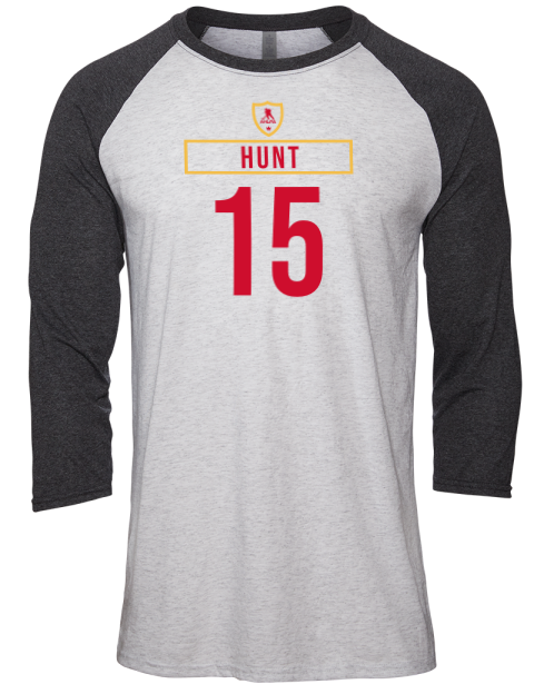 Home Jersey dryden hunt Unisex Premium Three-Quarter Raglan T-Shirt | Swagsta