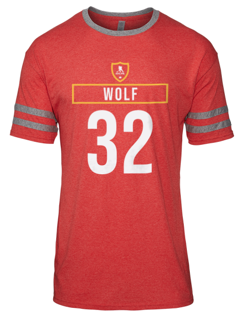 Away Jersey dustin wolf Men's Tri-Blend T-Shirt | Swagsta