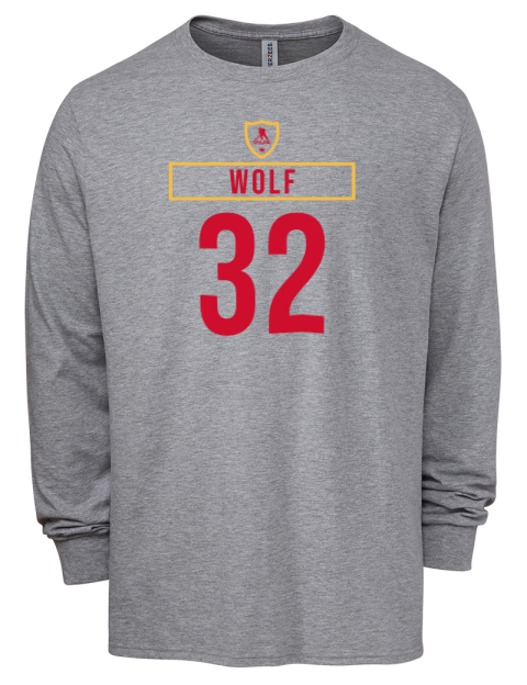 Home Jersey dustin wolf Men's Premium Blend Long Sleeve-T-Shirt | Swagsta