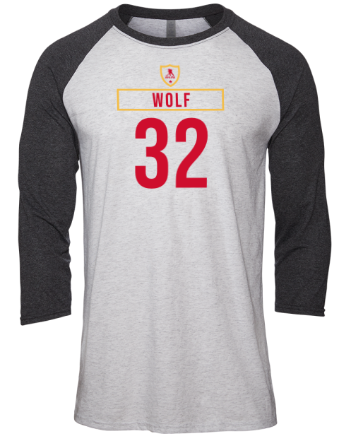 Home Jersey dustin wolf Unisex Premium Three-Quarter Raglan T-Shirt | Swagsta