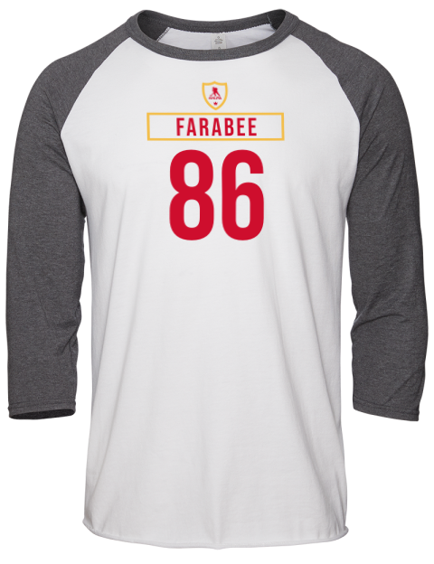 Home Jersey joel farabee Unisex Premium Three-Quarter Raglan T-Shirt | Swagsta