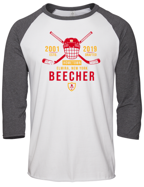 Classic Heritage john beecher Unisex Premium Three-Quarter Raglan T-Shirt | Swagsta