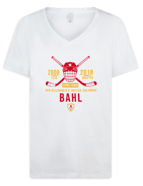 Classic Heritage kevin bahl Premium Ladies V-Neck T-Shirt | Swagsta