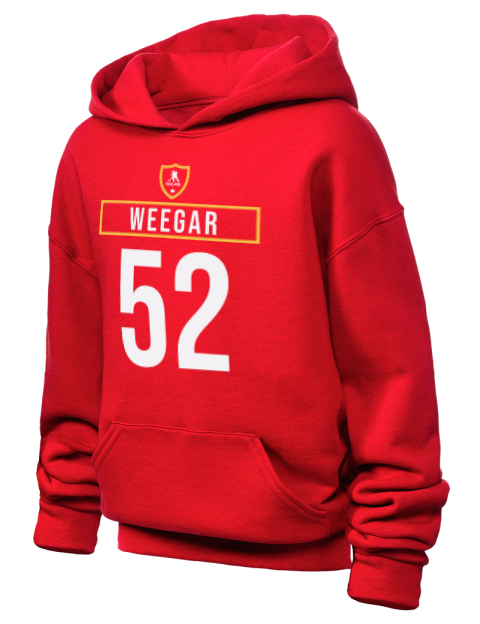 Away Jersey mackenzie weegar Youth Hooded Sweatshirt | Swagsta