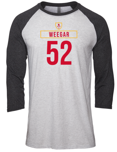 Home Jersey mackenzie weegar Unisex Premium Three-Quarter Raglan T-Shirt | Swagsta