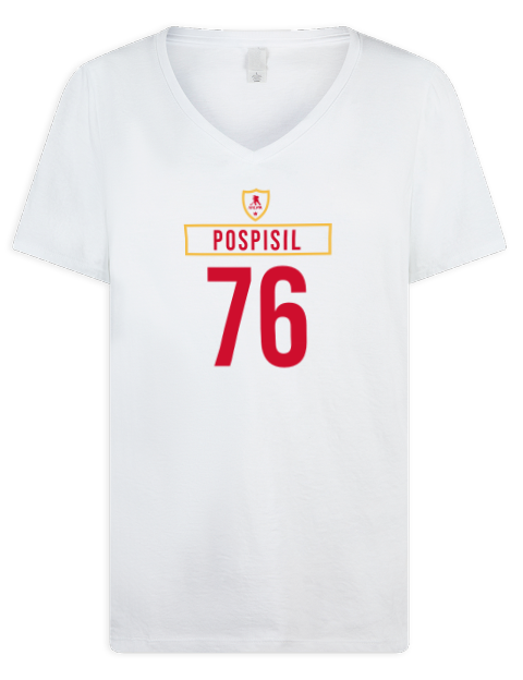 Home Jersey martin pospisil Premium Ladies V-Neck T-Shirt | Swagsta