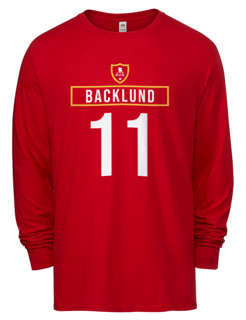 Away Jersey mikael backlund Men's Long-Sleeve T-Shirt | Swagsta