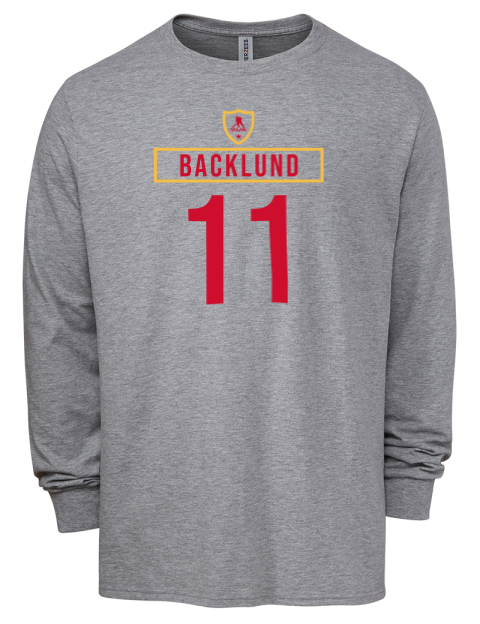 Home Jersey mikael backlund Men's Premium Blend Long Sleeve-T-Shirt | Swagsta