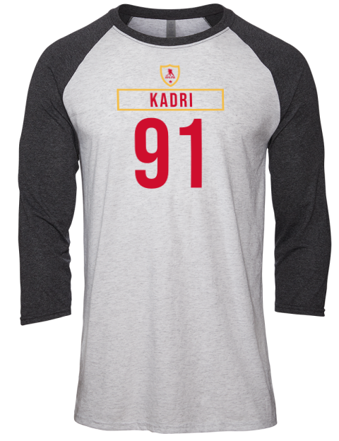 Home Jersey nazem kadri Unisex Premium Three-Quarter Raglan T-Shirt | Swagsta