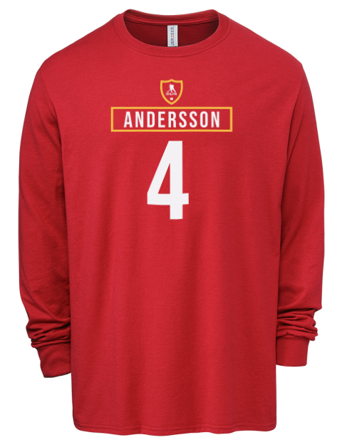 Away Jersey rasmus andersson Men's Premium Blend Long Sleeve-T-Shirt | Swagsta