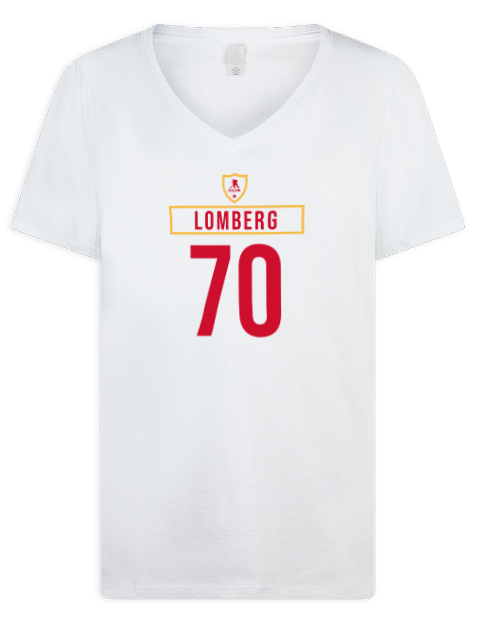 Home Jersey ryan lomberg Premium Ladies V-Neck T-Shirt | Swagsta
