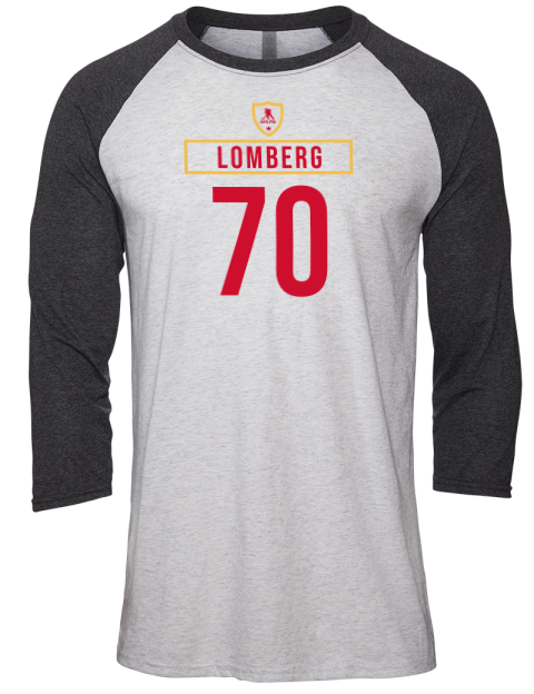 Home Jersey ryan lomberg Unisex Premium Three-Quarter Raglan T-Shirt | Swagsta