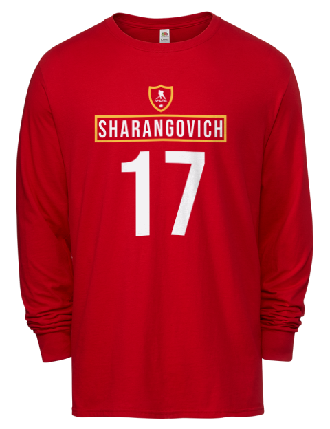 Away Jersey yegor sharangovich Men's Long-Sleeve T-Shirt | Swagsta