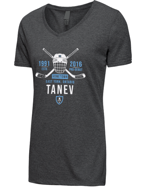 Heritage Brandon Tanev Premium Ladies V-Neck T-Shirt | Swagsta