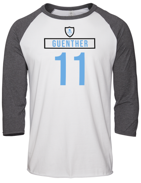 Home Jersey Dylan Guenther Unisex Premium Three-Quarter Raglan T-Shirt | Swagsta