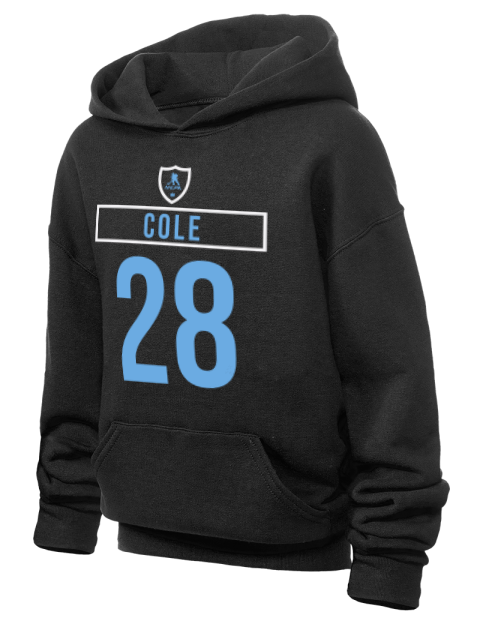 Away Jersey Ian Cole Youth Hooded Sweatshirt | Swagsta