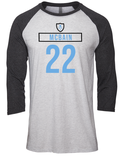Home Jersey Jack Mcbain Unisex Premium Three-Quarter Raglan T-Shirt | Swagsta