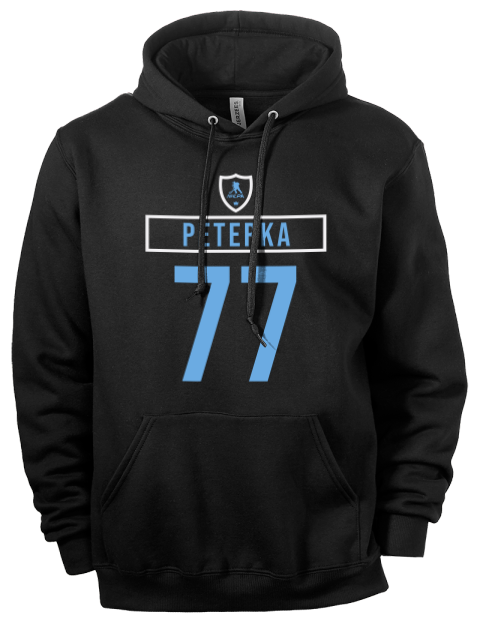 Away Jersey jj peterka Eco Premium Unisex Hooded Sweatshirt | Swagsta