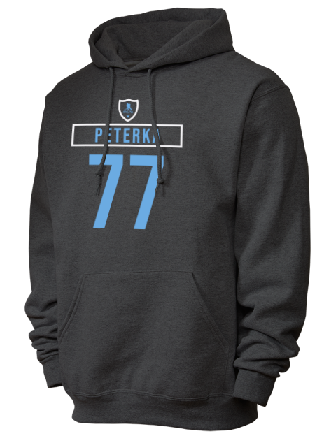 Away Jersey jj peterka Unisex Hooded Sweatshirt | Swagsta