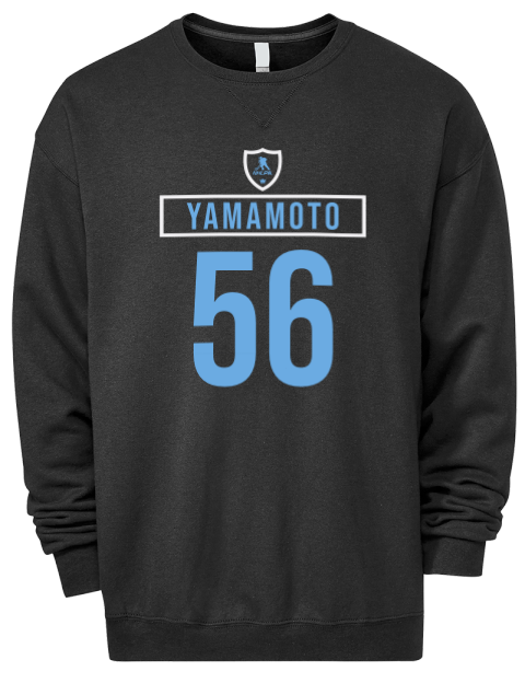 Away Jersey kailer yamamoto Premium Unisex Crewneck Sweatshirt | Swagsta