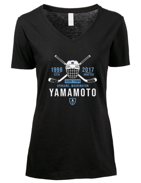 Heritage kailer yamamoto Premium Ladies V-Neck T-Shirt | Swagsta