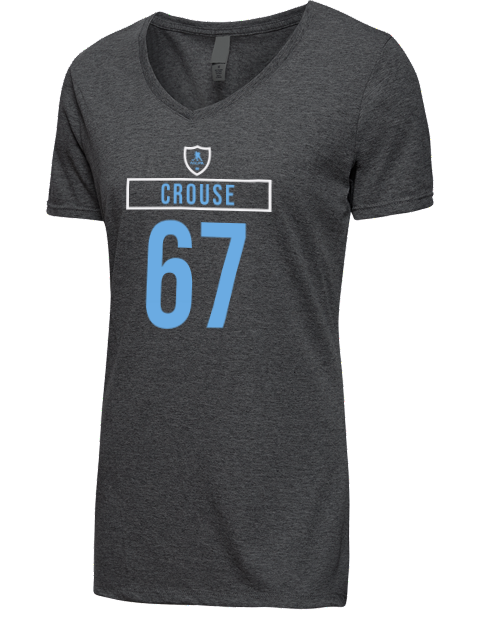 Away Jersey lawson crouse Premium Ladies V-Neck T-Shirt | Swagsta