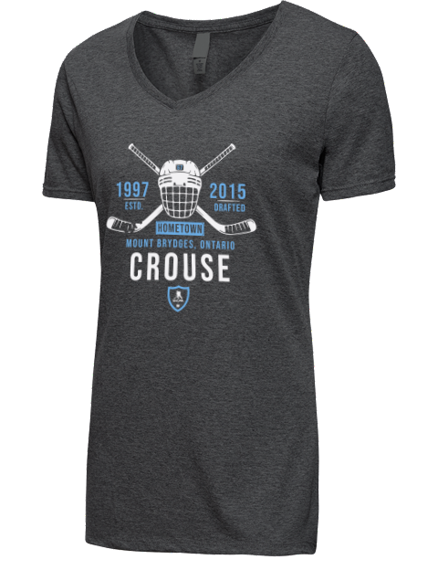 Heritage lawson crouse Premium Ladies V-Neck T-Shirt | Swagsta