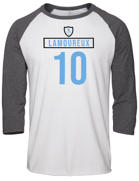 Home Jersey maveric lamoureux Unisex Premium Three-Quarter Raglan T-Shirt | Swagsta