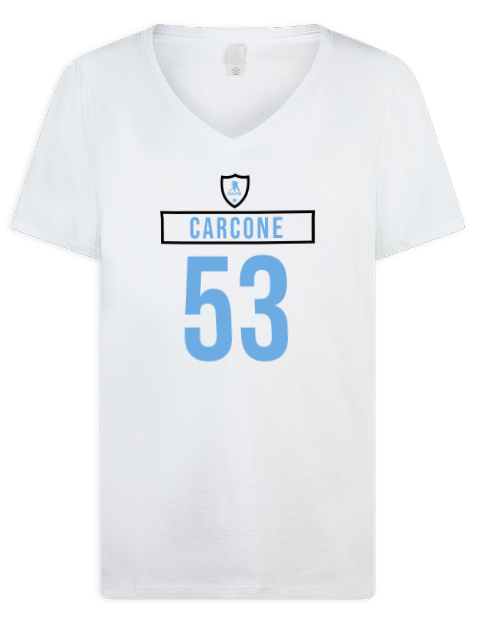Home Jersey michael carcone Premium Ladies V-Neck T-Shirt | Swagsta