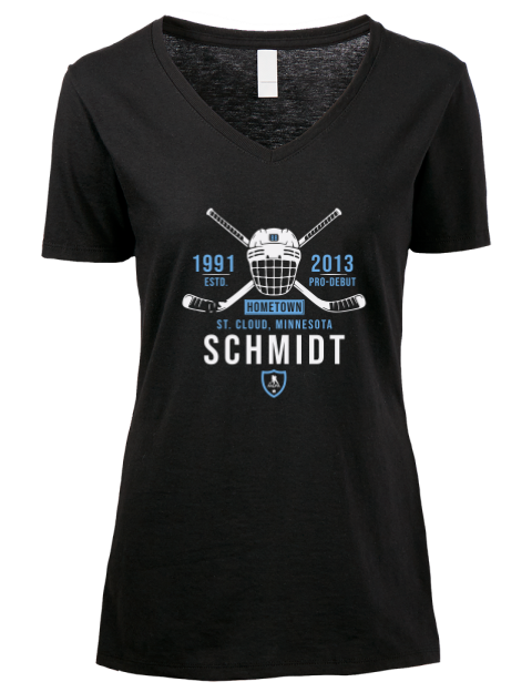 Heritage nate schmidt Premium Ladies V-Neck T-Shirt | Swagsta
