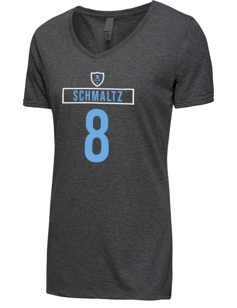 Away Jersey nick schmaltz Premium Ladies V-Neck T-Shirt | Swagsta