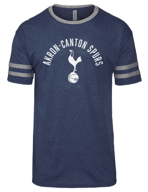 Arched Akron Canton Spurs Men's Tri-Blend T-Shirt | Swagsta